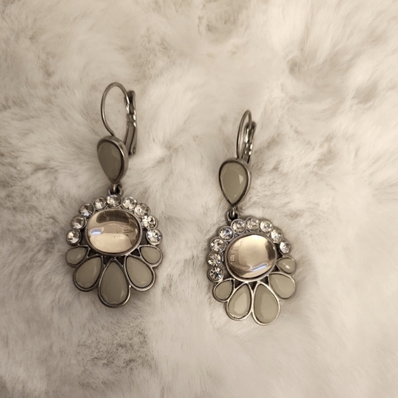 Lia Sophia "Opaline" Cut Crystal Earrings - Picture 3 of 4